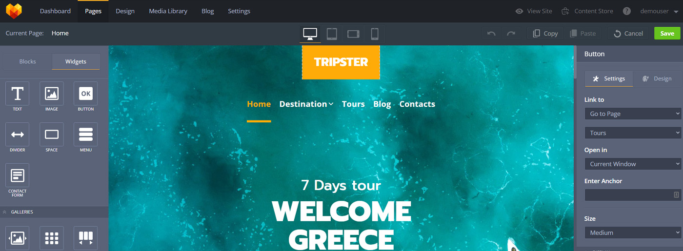 Yönetici Paneli MotoCMS