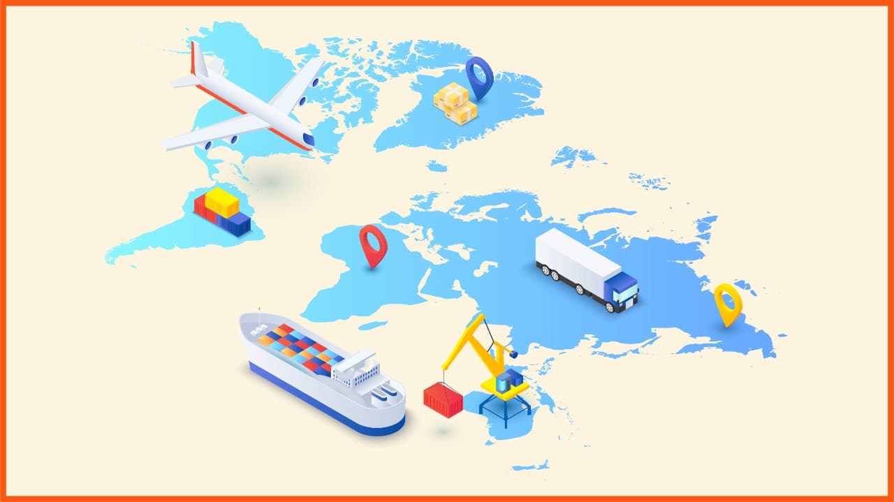 Różne opcje dostawy międzynarodowej wysyłki