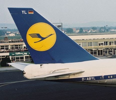 lufthansa gelb-blaues logo