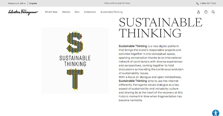 菲拉格慕：可持续思维的故事宣传活动