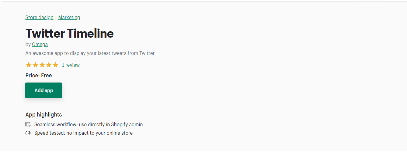 Shopify 的 Twitter 时间线应用