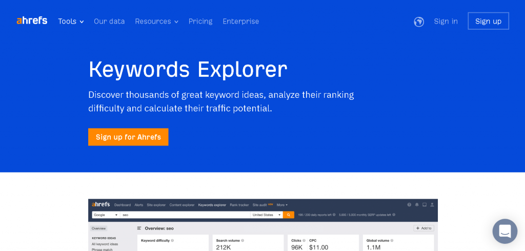 Ahrefs คำค้นหา Explorer Ahrefs Keyword Explorer