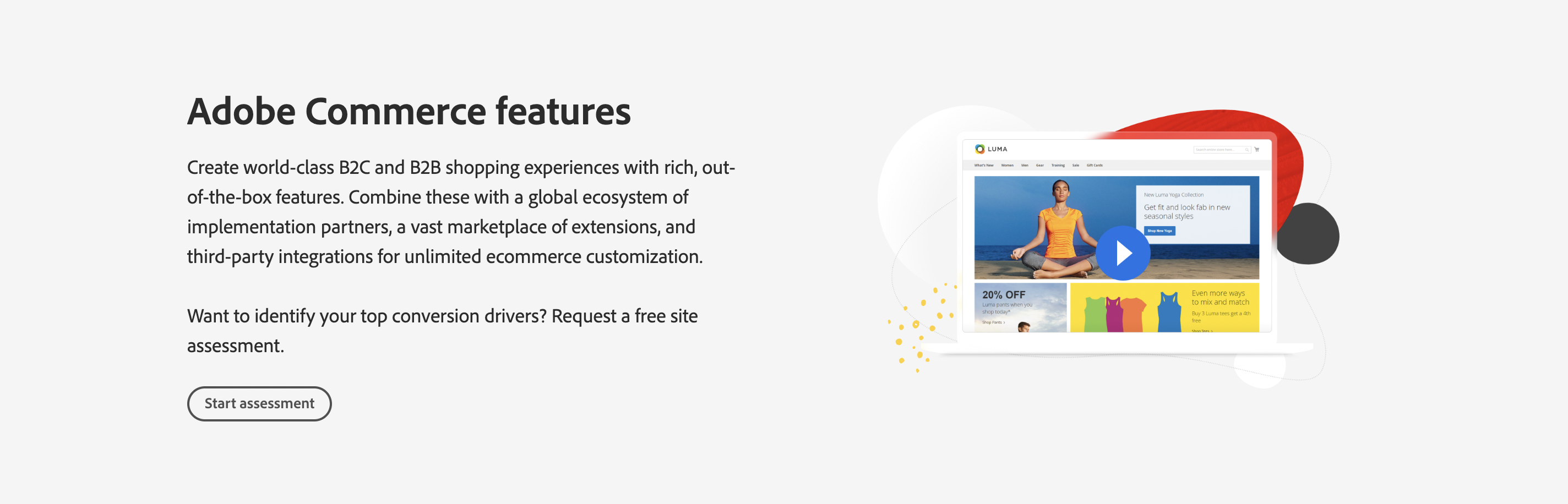 คุณสมบัติของอะโดบีคอมเมิร์ซ