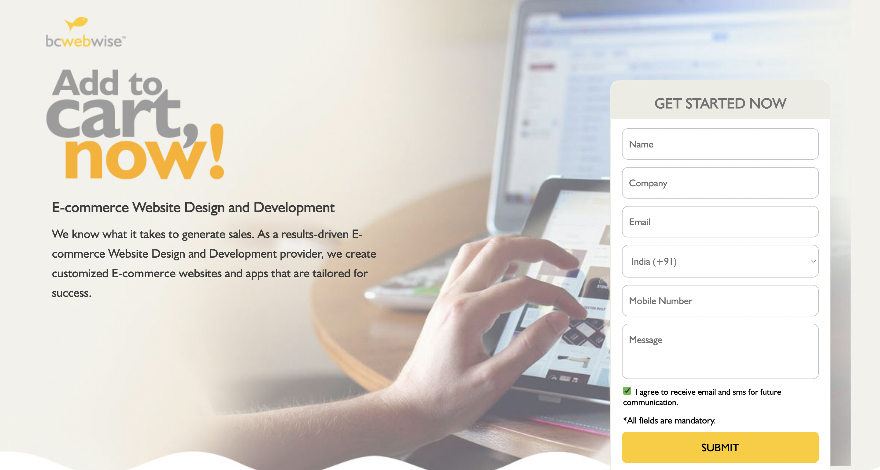 ムンバイのeコマースウェブサイトのデザイン