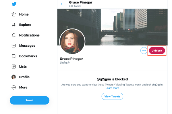 So entsperren Sie jemanden auf Twitter