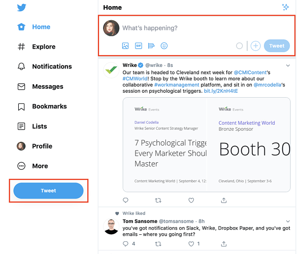 ツイートの投稿方法