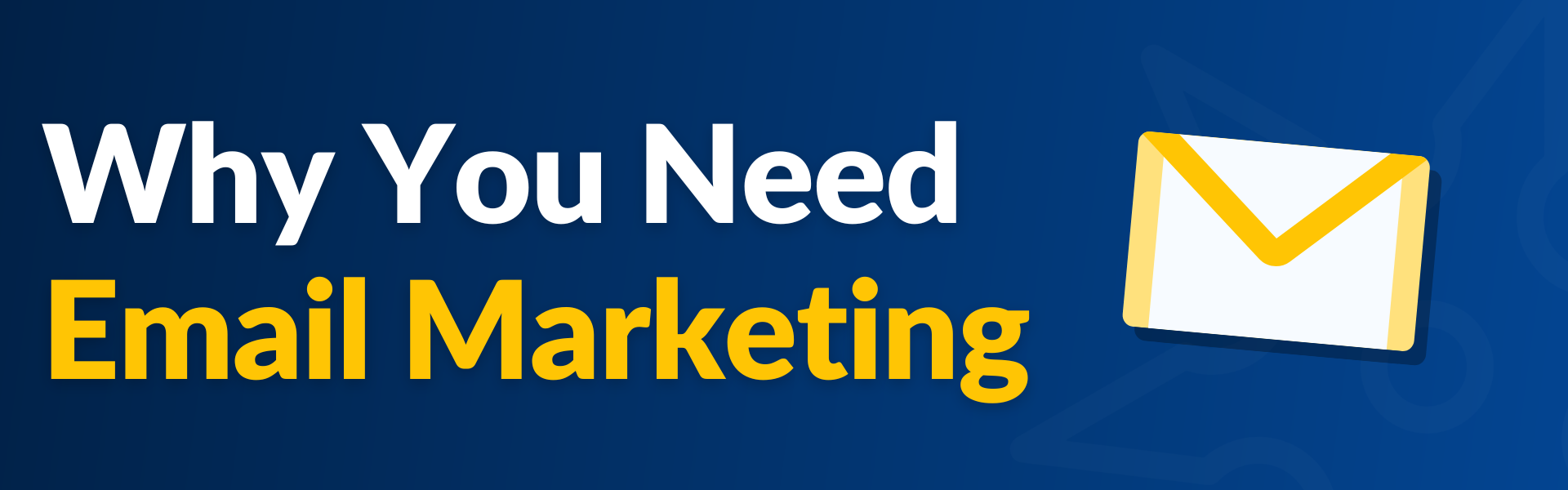 El texto dice "por qué necesita marketing por correo electrónico"