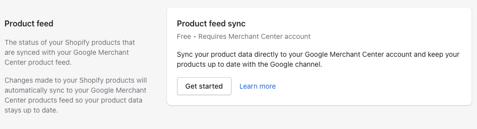 การซิงค์ฟีดผลิตภัณฑ์
