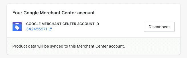 เชื่อมต่อ Google Merchant Center