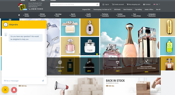 screenshot di bigbuy