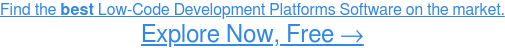 Lihat Perangkat Lunak Platform Pengembangan Kode Rendah, Gratis →