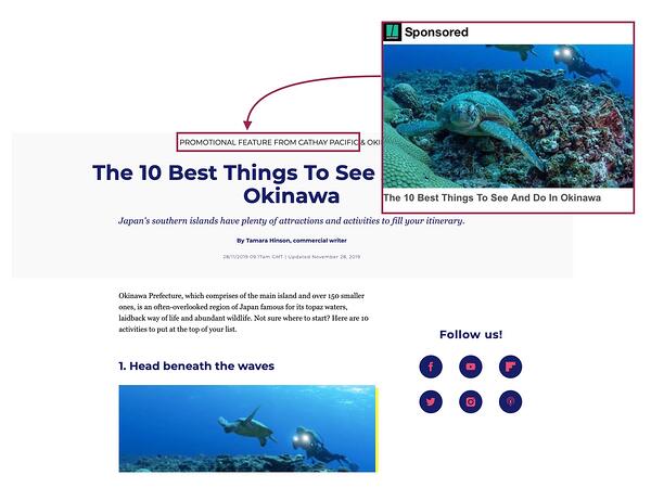 makale içinde yerel reklam örneği