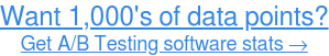 احصل على 1000 نقطة بيانات اقرأ إحصائيات برنامج اختبار A / B ، محدثة في الوقت الفعلي →