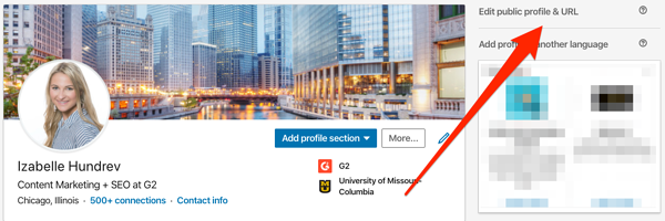 リンクイン プロフィールの URL を変更する方法