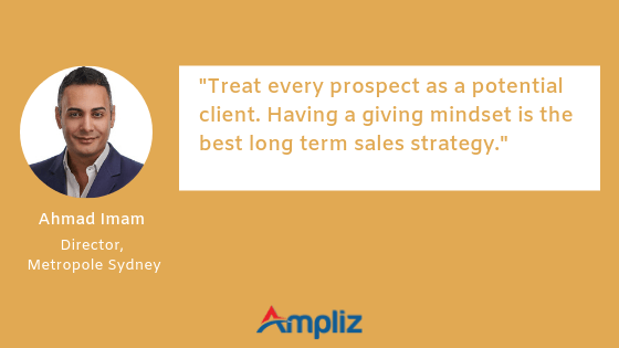 Ahmad Imam, Director, Metropole Sídney