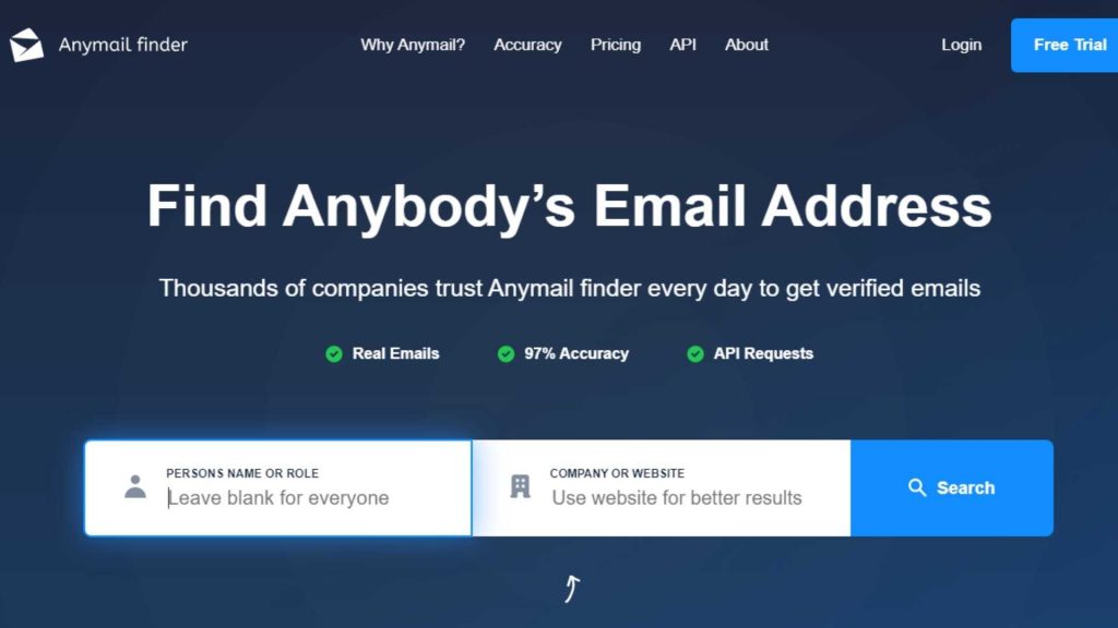 Anymail Bulucu Aracı