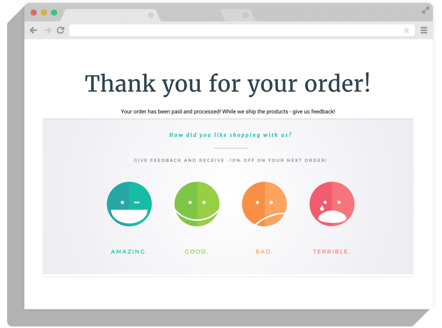 Exemplu de sondaj de satisfacție