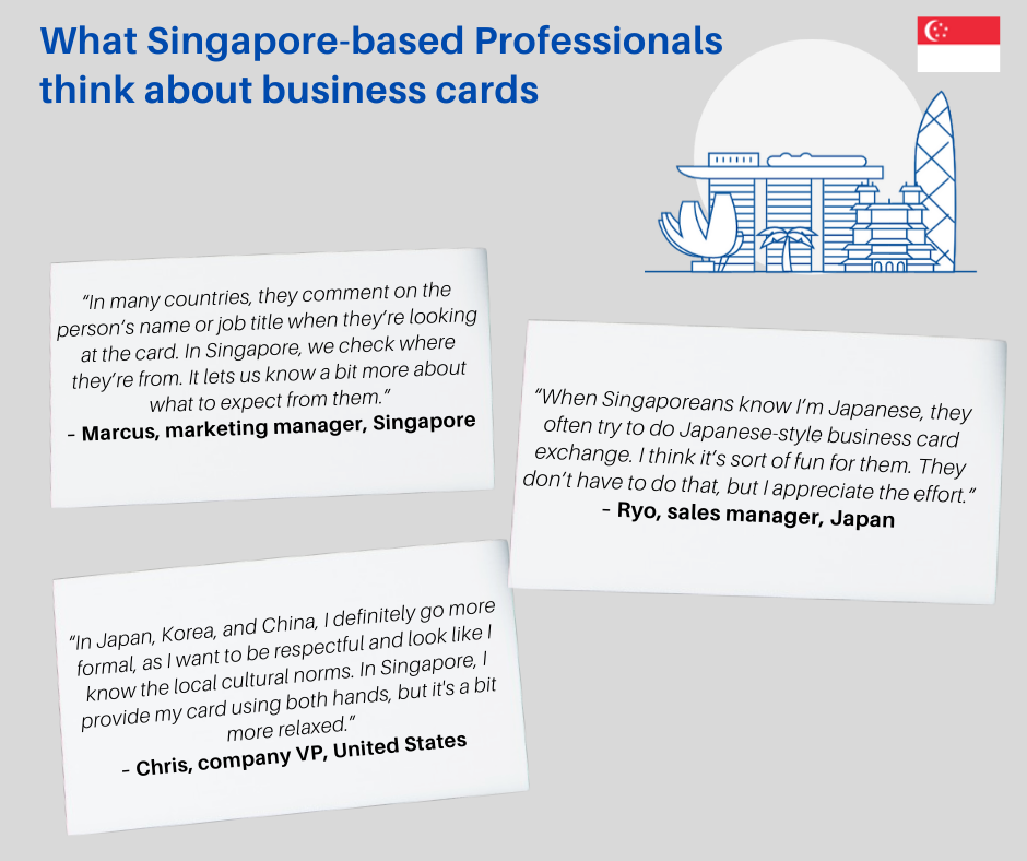 opiniones de tarjetas de visita de profesionales de negocios de singapur