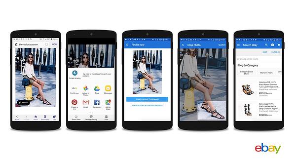 funzionalità di ricerca visiva di ebay