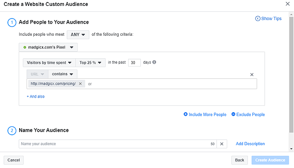 pubblico personalizzato