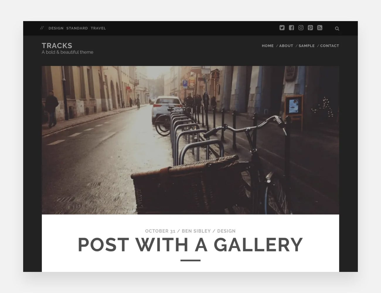 Отслеживает бесплатные темы WordPress для писателей