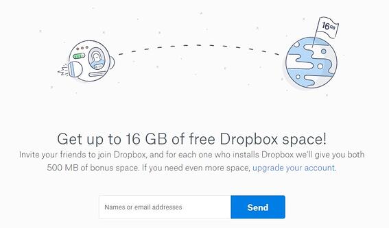 program polecający dropbox