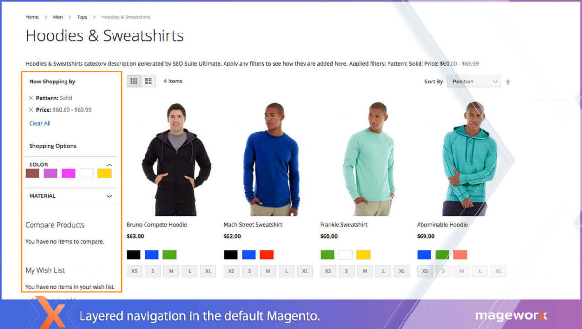 Warstwowa nawigacja w domyślnym Magento 2