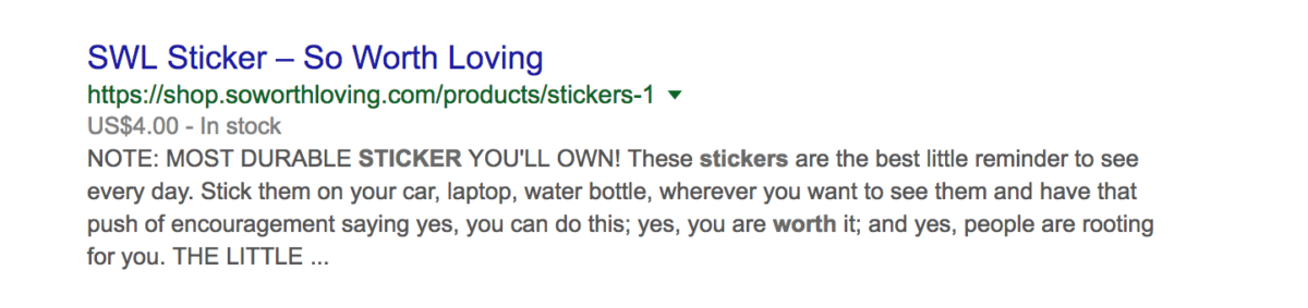 Meta tytuł eCommerce - przykład 2