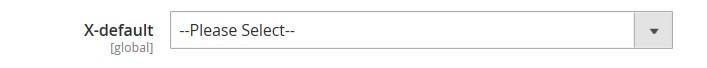 Magento 2'de X Varsayılanı