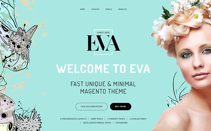 EVA - AMP ファッションストア Magento テーマ | MageWorx ブログ