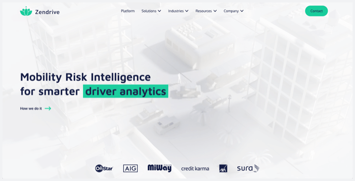 zendrive ウェブサイト スクリーンホスト