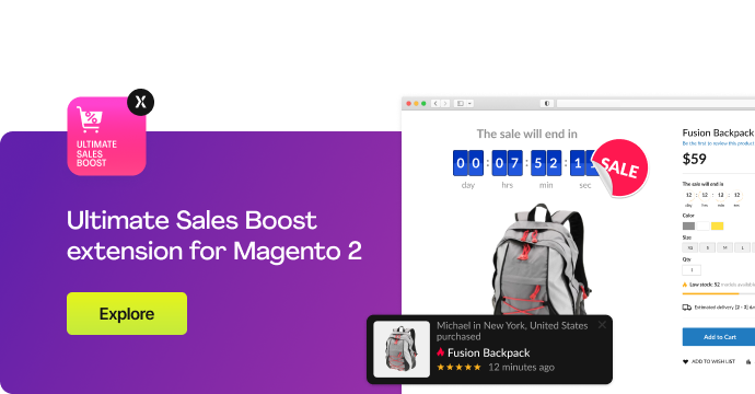 Extensie Ultimate Sales Boost pentru Magento 2