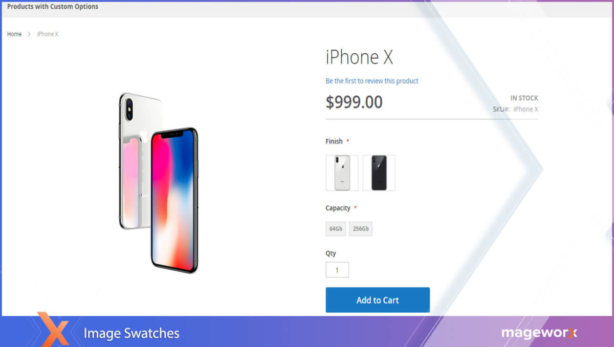 Gelişmiş Ürün Seçenekleri - Görsel Renk Örneği