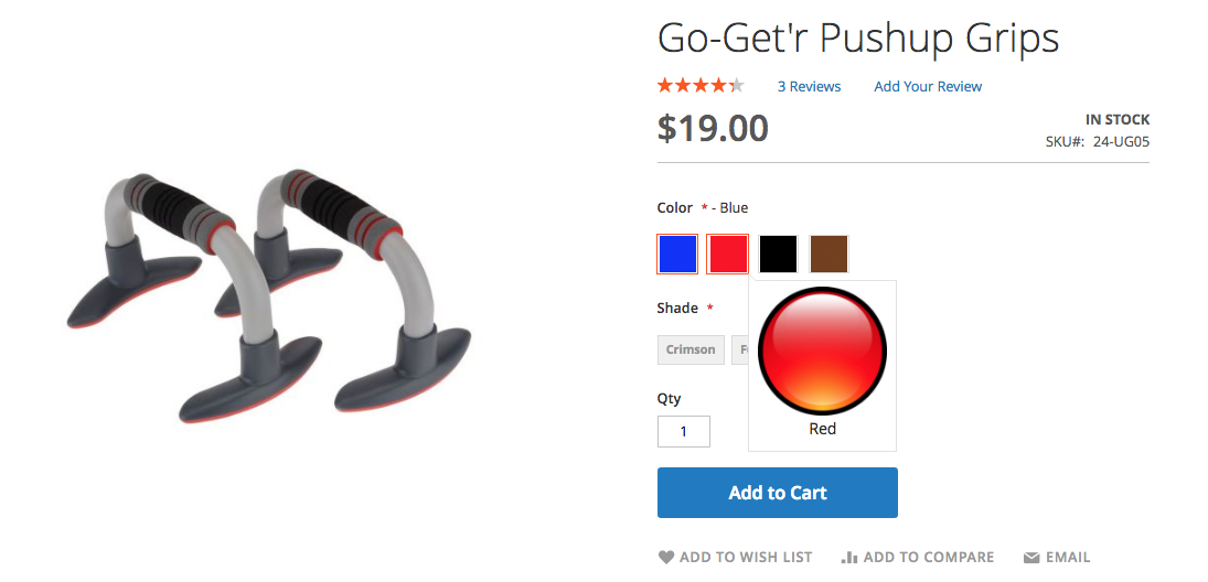 Ürün Seçenekleri Magento 2 Resimleri | Mageworx Blogu