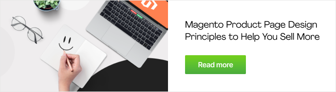Magento 제품 페이지 디자인