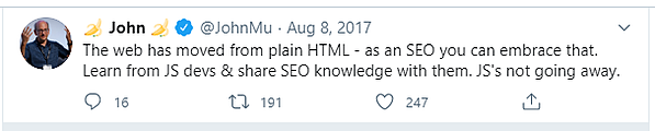 твит о js SEO
