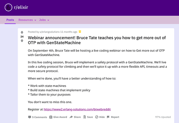 zapowiedź webinaru reddit