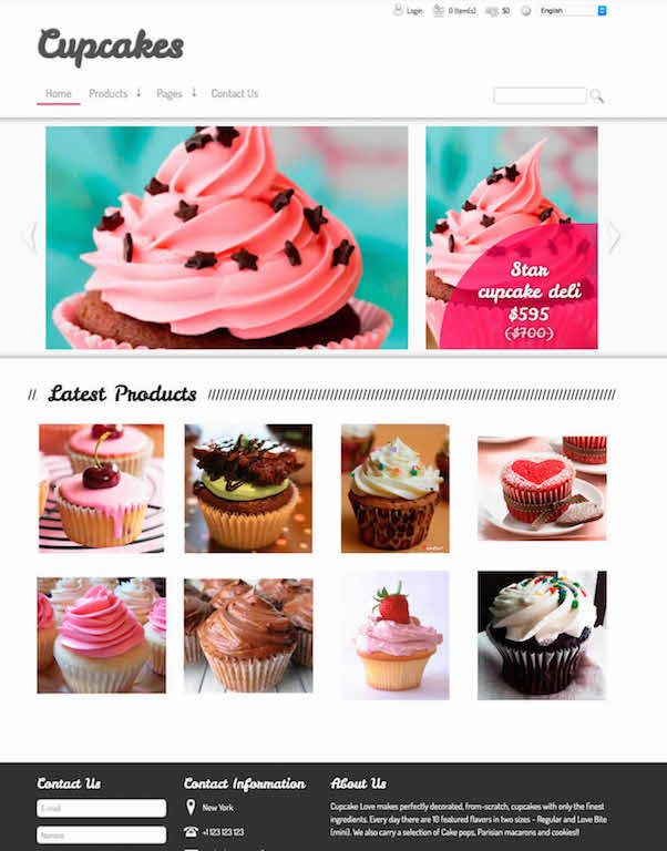 Thema-Online-Shop-Cupcake