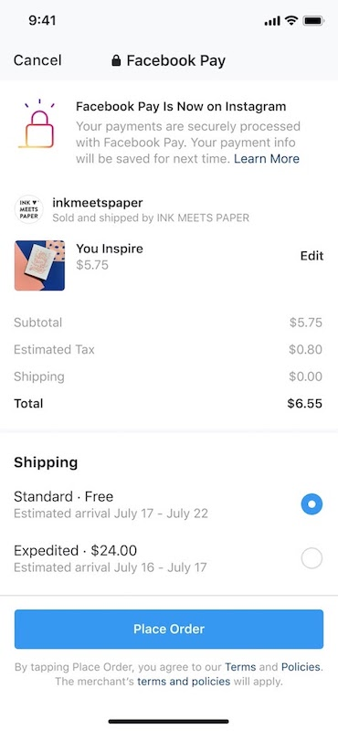 annonces achetables instagram