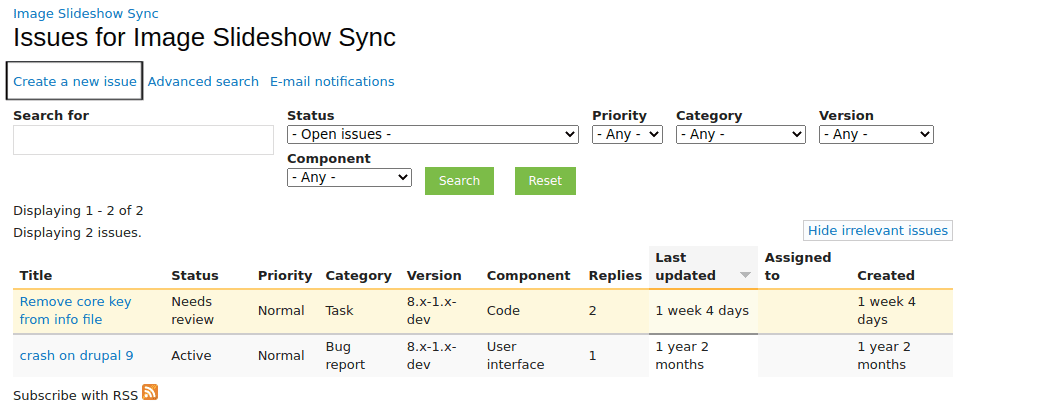 Masalah tayangan slide