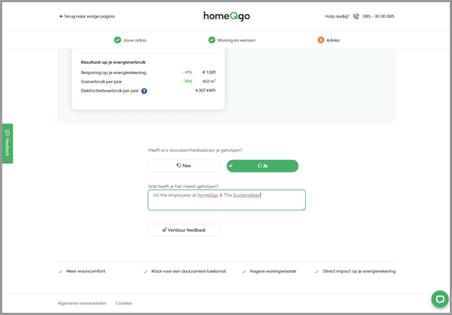 feedback homeQgo consiglipagina