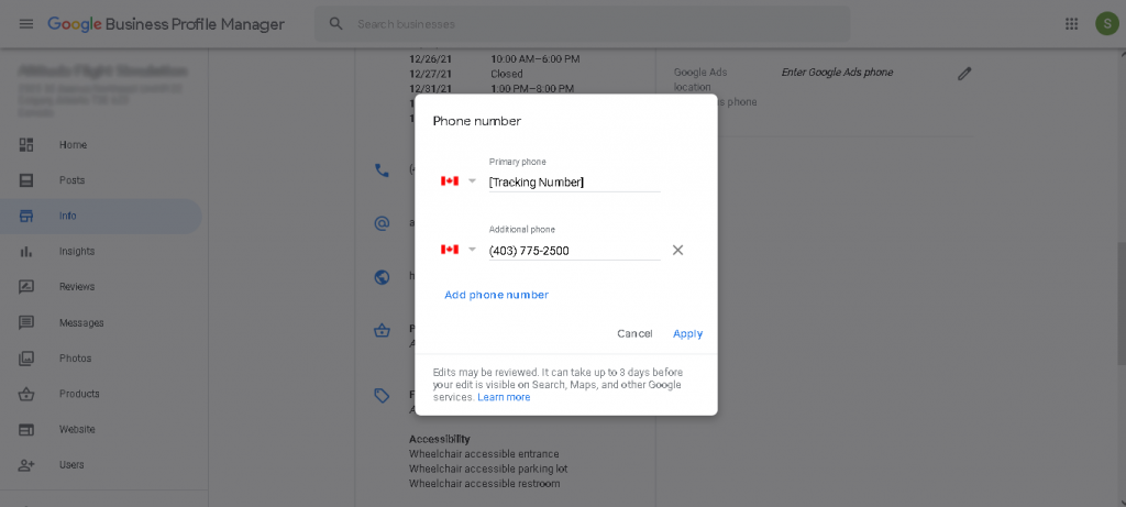 Urmărirea numărului de telefon principal Tracking Primary Phone Number
