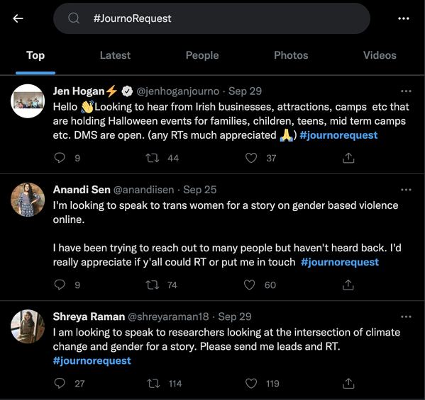 jornalista solicite twitter