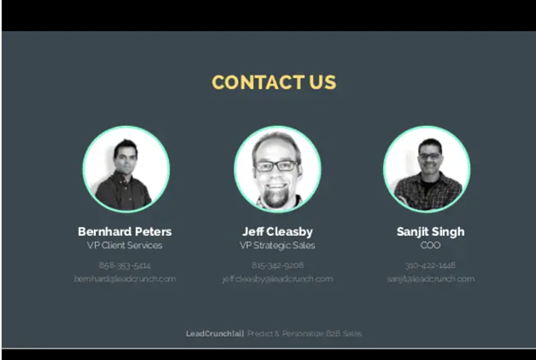 연락처 슬라이드 예