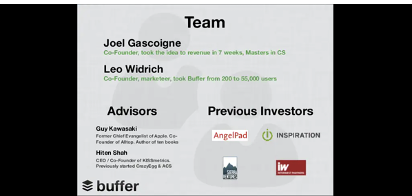 팀 슬라이드 예시