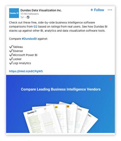 Dundas-LinkedIn post