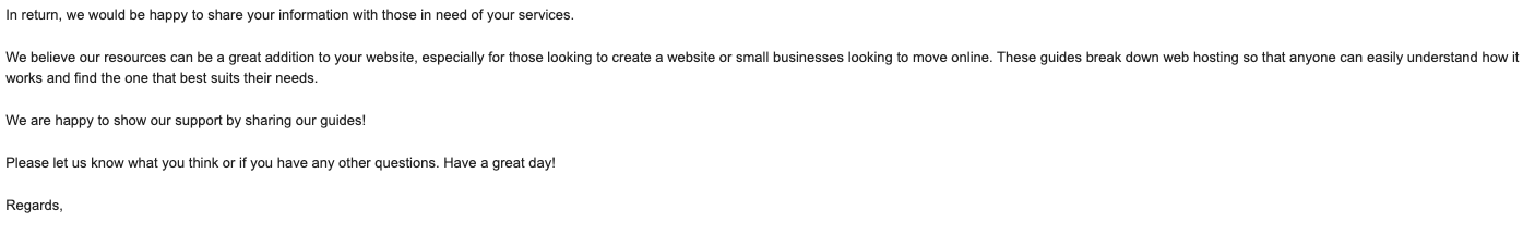 risposta di sensibilizzazione del link building 2