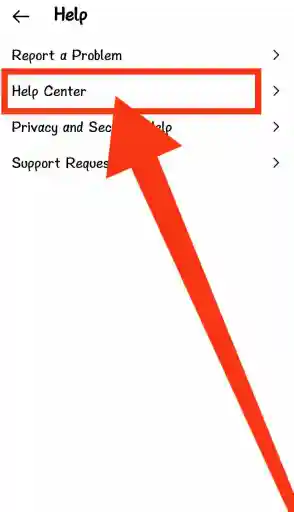 انتقل إلى مركز المساعدة في إعدادات instagram لحذف حساب instagram نهائيًا