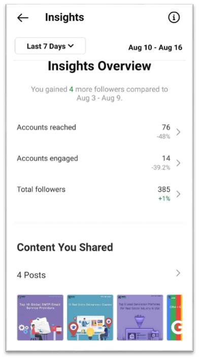 Resumen de Instagram