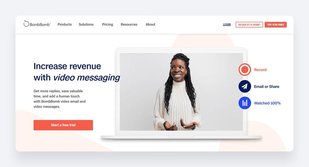 BombBomb - e-mail video și mesagerie